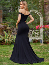 Off Shoulder Tube Mermaid Hem Wedding Dress White Elegant Bridal Dress
